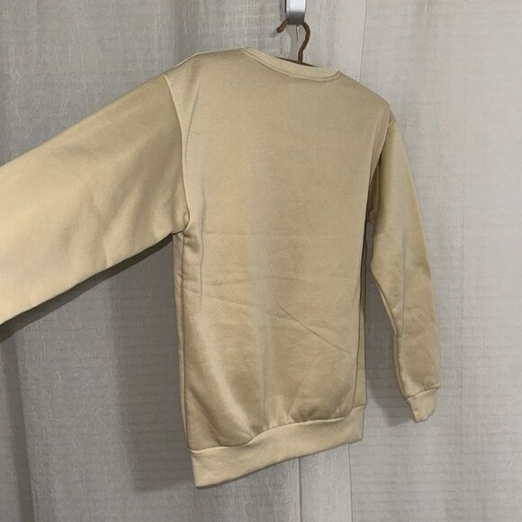 Zach Bryan XS Nude Black Orange Graphic Fleece Interior Crew Pullover Sweatshirt - Picture 8 of 11